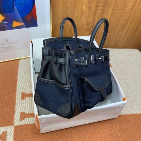 H**mes cargo birkin bag canvas and swift 25