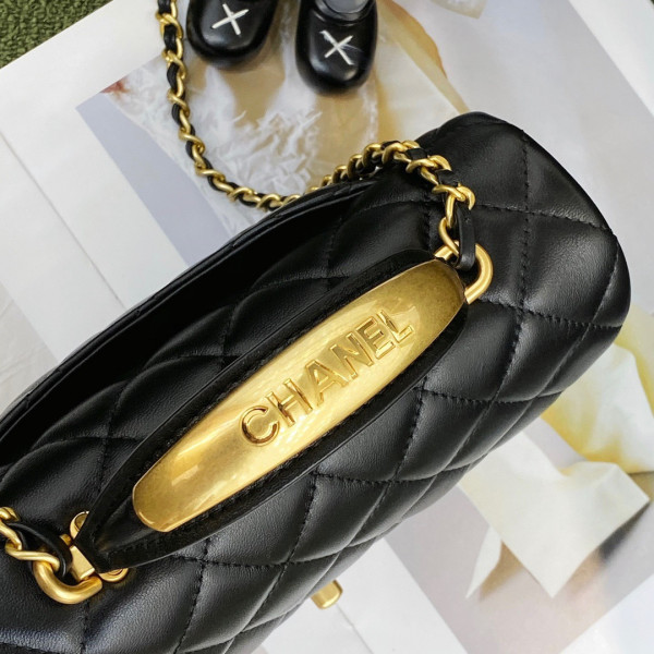 CL MINI FLAP BAG WITH TOP HANDLE