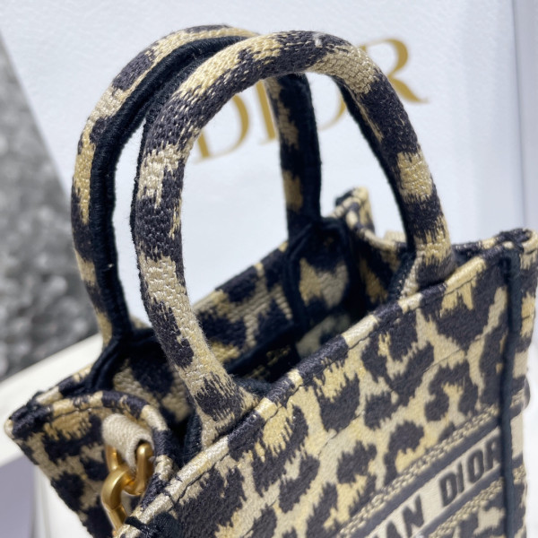 mini D*or book tote phone bag