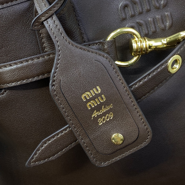 MIUMIU Aventure nappa leather bag